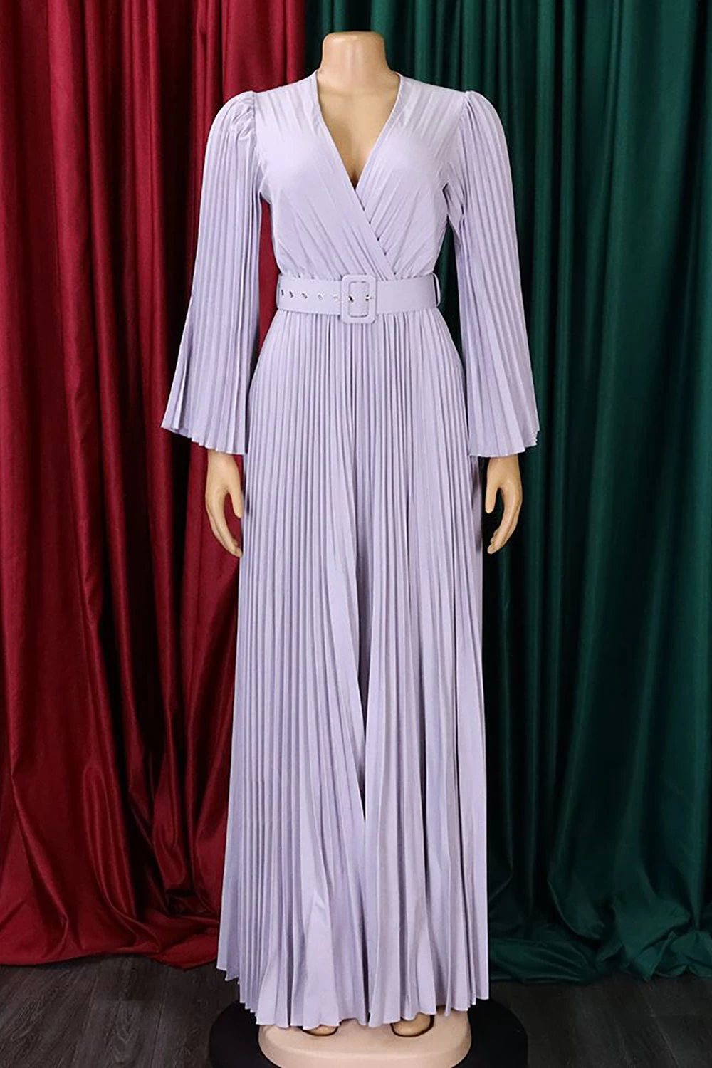 Robe D’invité De Mariage Longue Plissée Bleu Ciel 10 Robe D’invité De Mariage Longue Plissée Bleu Ciel – Image 8