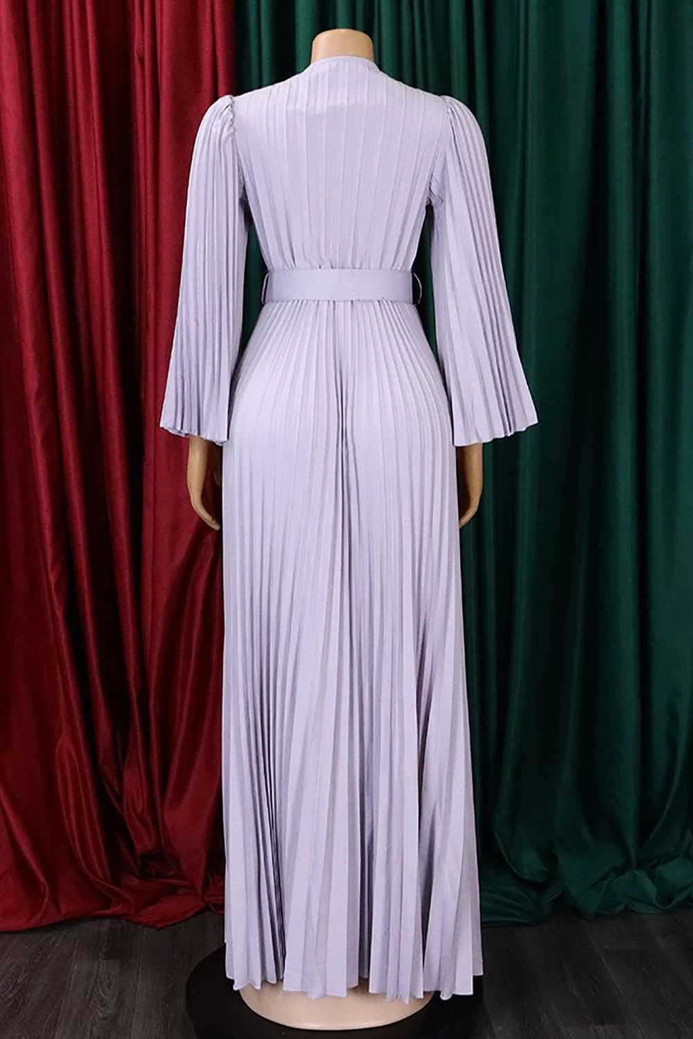 Robe D’invité De Mariage Longue Plissée Bleu Ciel 9 Robe D’invité De Mariage Longue Plissée Bleu Ciel – Image 7