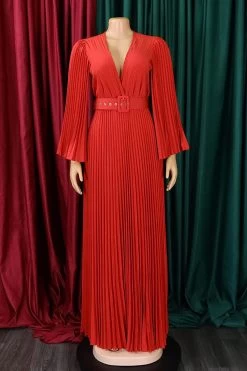 Robe D’invité De Mariage Longue Plissée Bleu Ciel 22 Robe D’invité De Mariage Longue Plissée Bleu Ciel -Zapaka CGZL231256 Red 1 first 49a0b6b8 3c57 4986 95c6 437553258de9