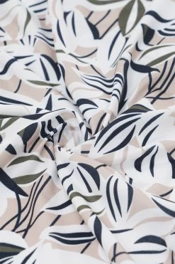 Robe D’invité De Mariage Imprimée à Géométrie Noire -Zapaka RS90014 Light 20Brown 7