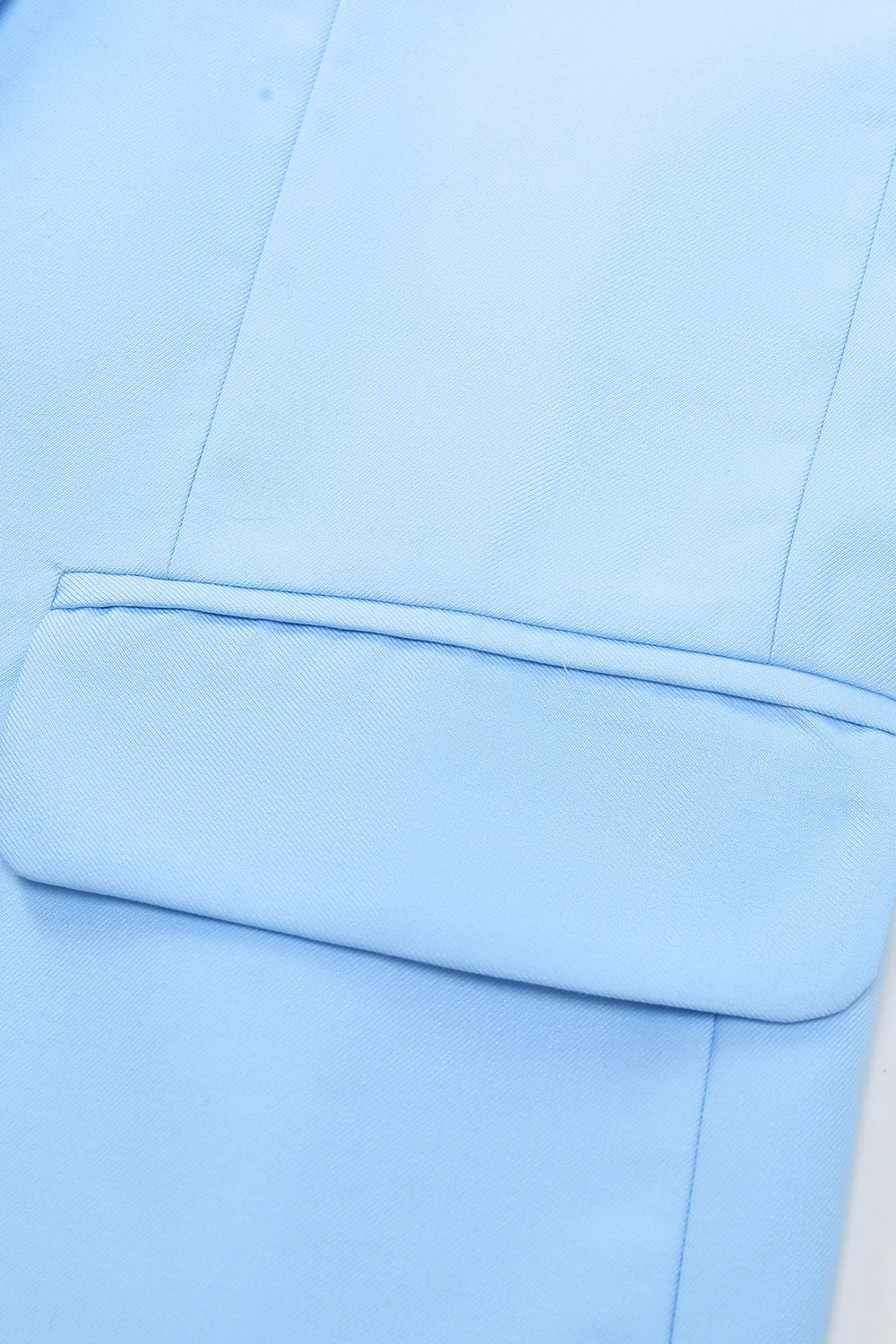 Peak Lapel Single Breasted Sky Blue Costume De Bal Pour Hommes 6 Peak Lapel Single Breasted Sky Blue Costume De Bal Pour Hommes – Image 4