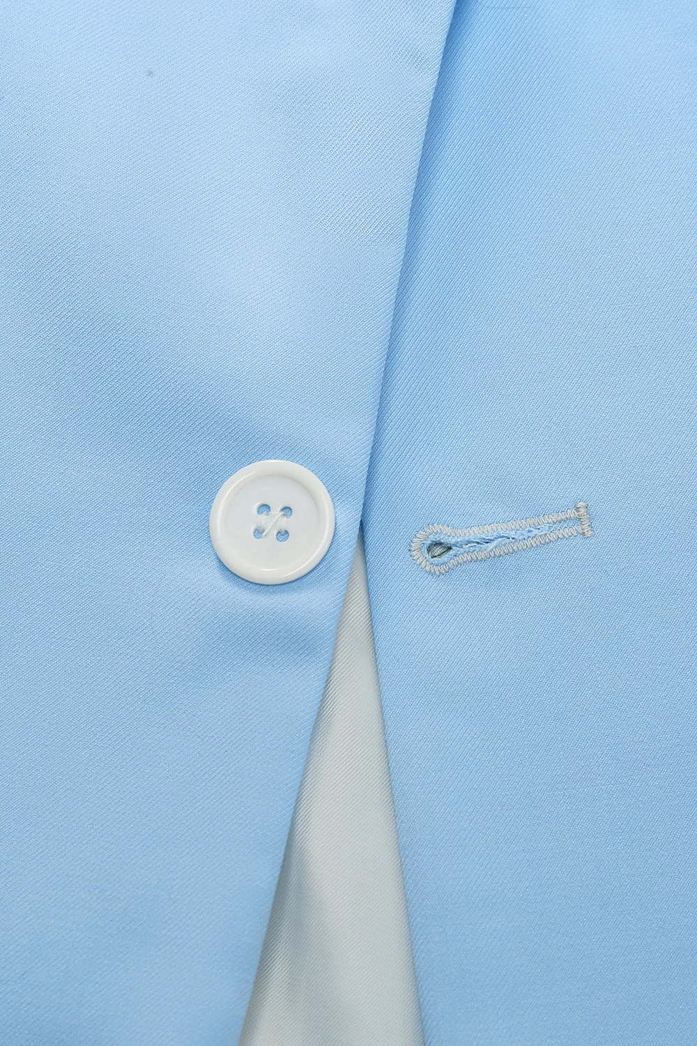 Peak Lapel Single Breasted Sky Blue Costume De Bal Pour Hommes 7 Peak Lapel Single Breasted Sky Blue Costume De Bal Pour Hommes – Image 5