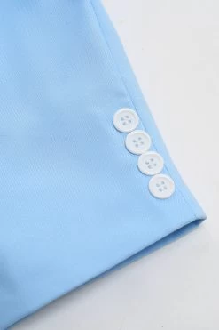 Peak Lapel Single Breasted Sky Blue Costume De Bal Pour Hommes 13 Peak Lapel Single Breasted Sky Blue Costume De Bal Pour Hommes -Zapaka WHM0058SkyBlue 6