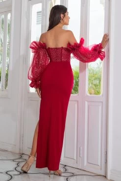 Gaine Off The Shoulder Sky Blue Prom Robe Manches Longues 17 Gaine Off The Shoulder Sky Blue Prom Robe Manches Longues -Zapaka YYLH20422 Burgundy 6 7378ff2d cf9c 41cf a9a2 cd979794ff68