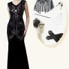 Ensemble D’accessoires Long Gatsby à Paillettes Noires Avec Accessoires Des Années 20 -Zapaka YYZLHB230070 1 first 05b2b8a7 3778 482f 831f e5ed875157cc