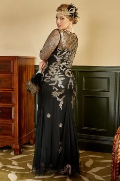 Noir Et Or Plus Taille 1920s Gatsby Robe Avec 20s Acessories Set 11 Noir Et Or Plus Taille 1920s Gatsby Robe Avec 20s Acessories Set -Zapaka YYZLHB230087 3 00052a09 a95f 49d2 b7f7 9f0e4b9a048a