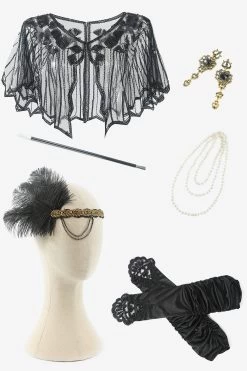 Paillettes Noires Des Années 1920 Flapper Plus Taille Robe Avec 20s Accessoires Set 11 Paillettes Noires Des Années 1920 Flapper Plus Taille Robe Avec 20s Accessoires Set -Zapaka YYZLHB230106 6 18c2ca00 1b80 4791 aa27 7f08a0851492