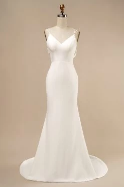Robe De Mariée Sirène Boho Avec Volants