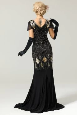 Bourgogne Longue Des Années 20 Paillettes Flapper Robe Formelle 22 Bourgogne Longue Des Années 20 Paillettes Flapper Robe Formelle -Zapaka ZPKAV049black gold 3 0f432fa7 cc03 414c 9d15 1e9d691e8c05
