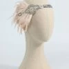 Blush 1920s Bandeau à Paillettes Perlés Avec Plume 1 Blush 1920s Bandeau à Paillettes Perlés Avec Plume -Zapaka ZPKAV125 Blush 1