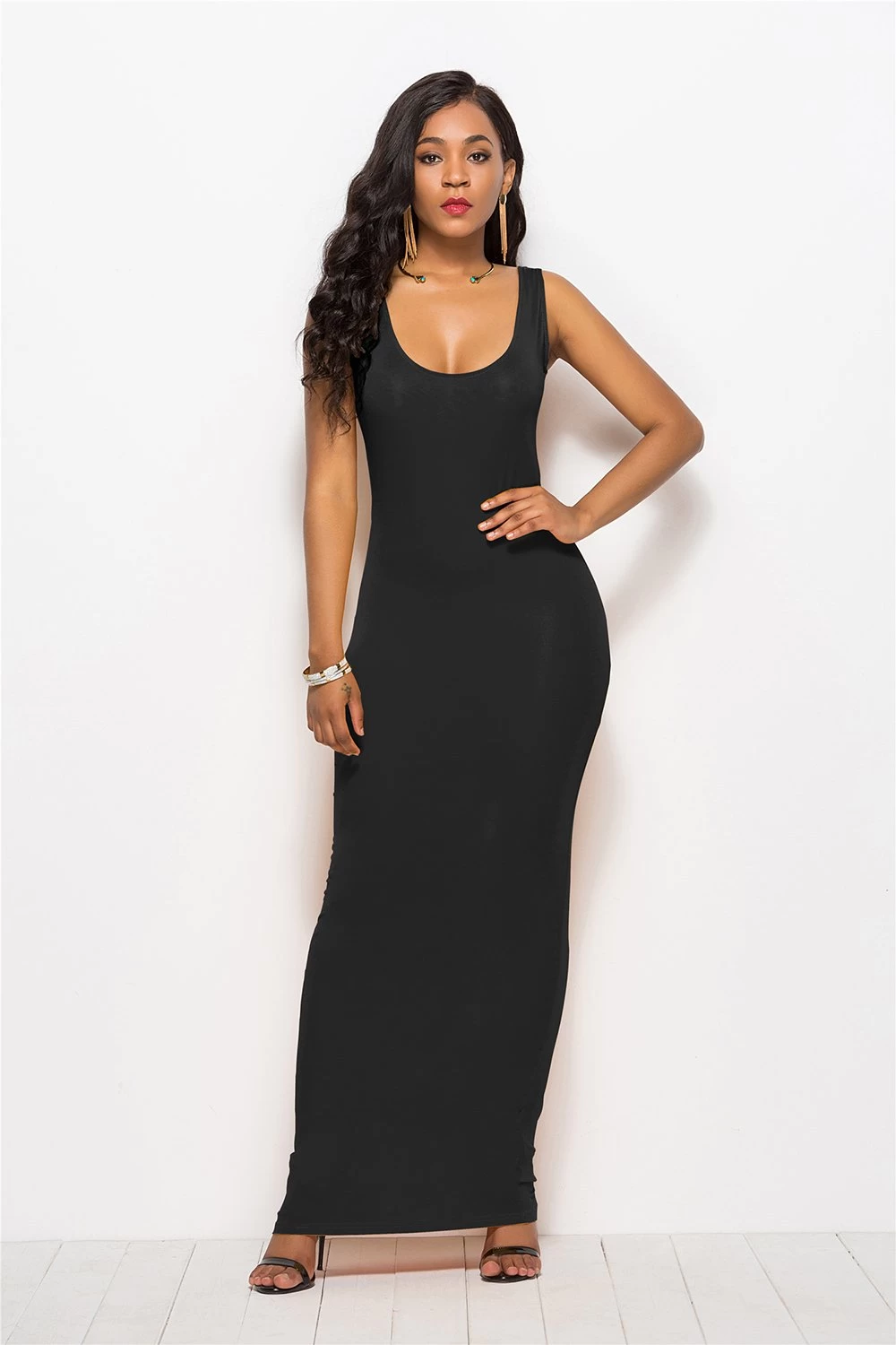 Robe Moulante Longue Noire 3 Robe Moulante Longue Noire