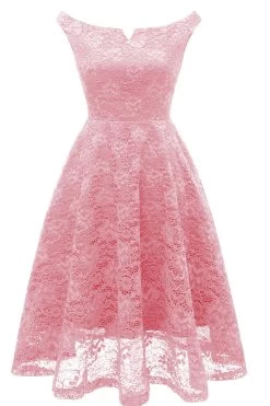 Une Robe Cocktail Line Bateau Vert Foncé -Zapaka ZPKCGZL21149 Blush 1 first