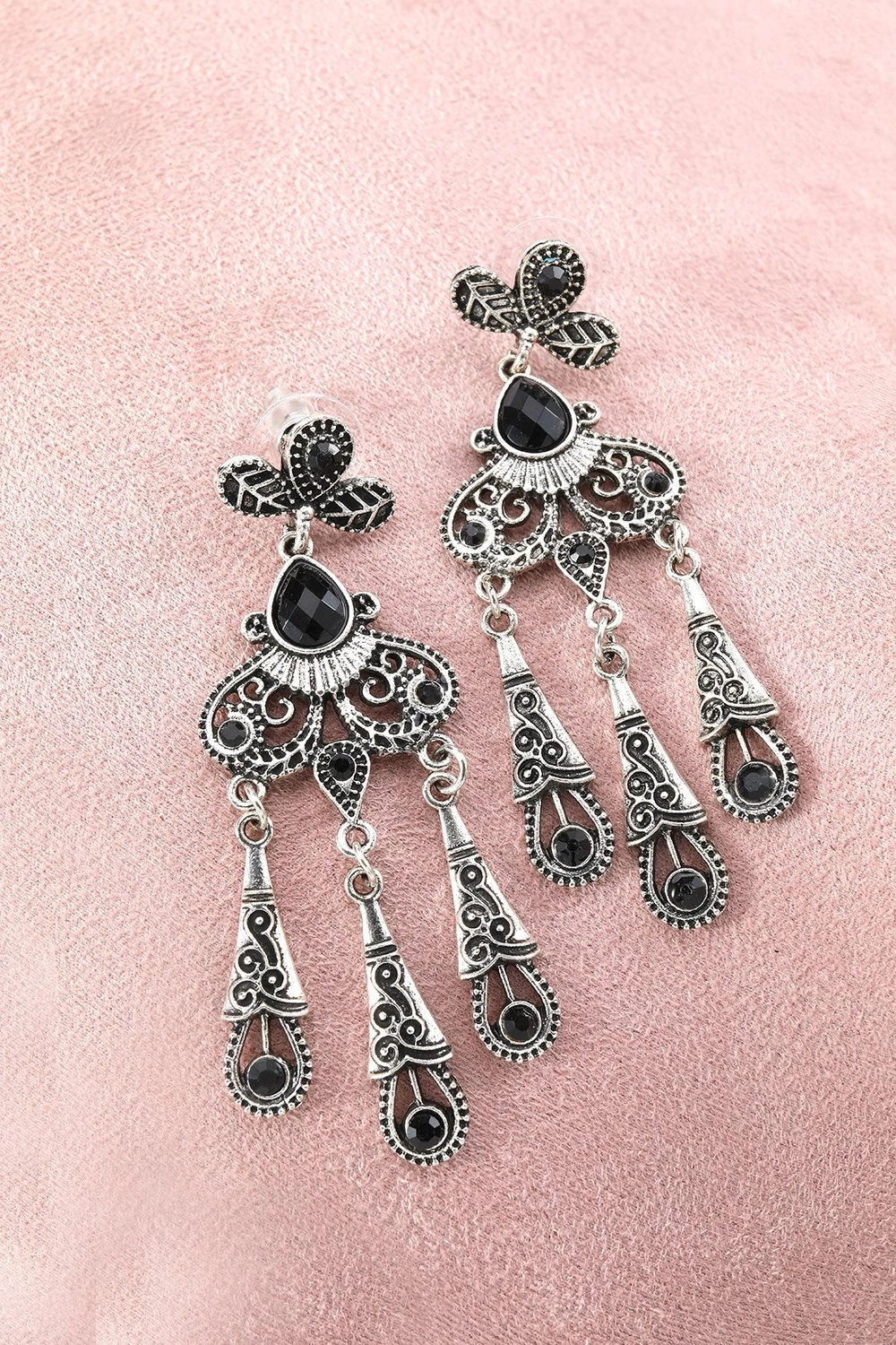 Ensemble D’accessoires Flapper Noir Des Années 1920 8 Ensemble D’accessoires Flapper Noir Des Années 1920 – Image 6