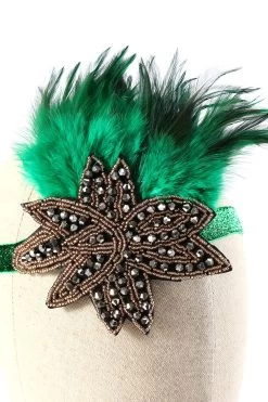 Ensembles D’accessoires De Fête Verts Des Années 20 18 Ensembles D’accessoires De Fête Verts Des Années 20 -Zapaka ZPKCGZL21188 Green 3
