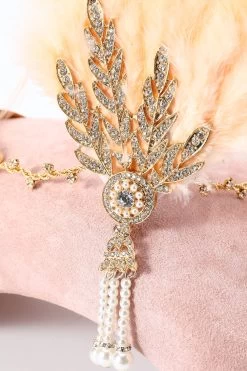 Bandeau De Plumes Noir Des Années 1920 -Zapaka ZPKCGZL21190 Yellow 2