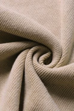 Robe Bodycon Tricotée Noire -Zapaka ZPKCGZL21225 20Khaki 4