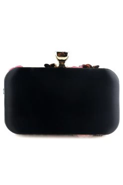 Pochette De Dîner Avec Fleur 21 Pochette De Dîner Avec Fleur -Zapaka ZPKCGZL21642 Black 2 808388a2 2889 4b20 9a5e 61436ae58861