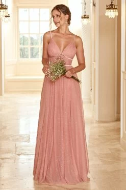 Une Longue Robe De Demoiselle D’honneur Avec Des Volants -Zapaka ZPKYYZL076 Grey Pink 4 1024x1024 2x f467d968 192c 4204 acbf 88d4d85a041d