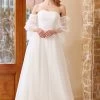 Tulle Blanc Off Shoulder Robe De Mariée -Zapaka ZPKYYZL139 20White 1 first