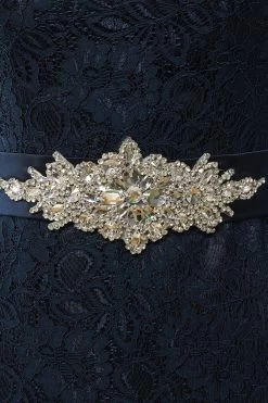 Robe Mère Fourreau En Dentelle Marine -Zapaka ZPKYYZL148 Navy 7