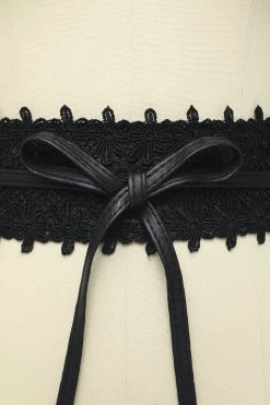 Ceinture En Dentelle Noire -Zapaka black lace belt 458228 190400a1 3438 44d7 9626 49b54f0042dc