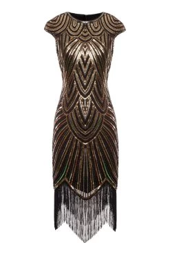 Robe 1920s Flapper Avec Paillettes